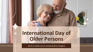 Giornata internazionale delle persone anziane