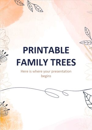 Yazdırılabilir Aile Ağaçları