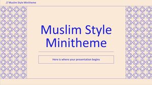 Minithema im muslimischen Stil