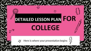 Plan detaliat de lecție pentru facultate