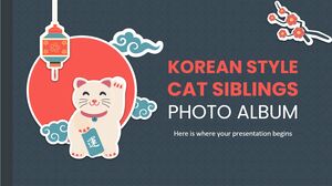 Фотоальбом с кошками, братьями и сестрами в корейском стиле