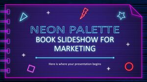 Neon Palette Book Slideshow for Marketing