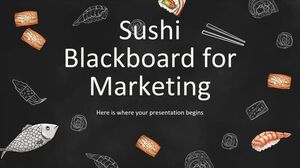 寿司营销黑板