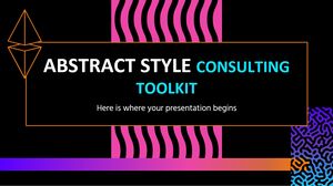Kit de ferramentas de consultoria de estilo abstrato