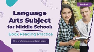 중학교 언어 과목 - 6학년: 도서 읽기 연습
