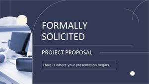 Propunere de proiect solicitată formal