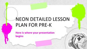 Rencana Pelajaran Terperinci Neon untuk Pra-K
