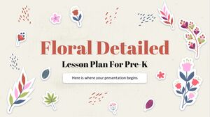 Plan de lecție detaliat floral pentru pre-K