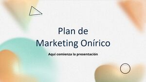 마케팅 계획 Oneiric