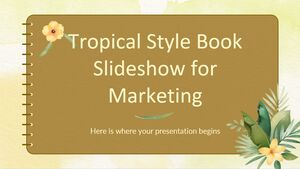 Presentazione di libri in stile tropicale per il marketing