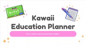 Planejador de educação Kawaii