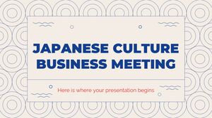 Japanese Culture Business Meeting