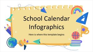Infográficos do calendário escolar