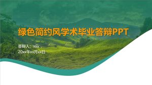 Green Agriculture Academic Graduation Defense PowerPoint Template