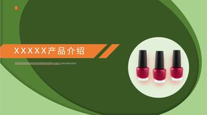 Green Fresh Beauty Product Introduction PowerPoint Template