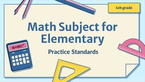 Math Subject for Elementary - 4th Grade: Practice Standards
