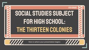 Przedmiot wiedzy o społeczeństwie dla szkoły średniej - klasa 9: Trzynaście kolonii