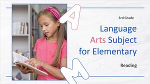 Materia di arti linguistiche per la scuola elementare - 3a elementare: lettura