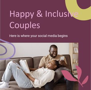 Coppie felici e inclusive per i social media