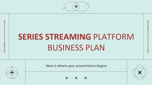 Plan de negocios de la plataforma de transmisión de series