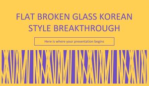 Sticlă spartă plată în stil coreean