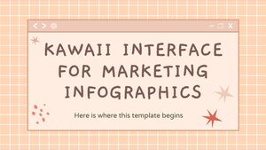 Interfaccia Kawaii per infografiche di marketing