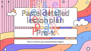 Pastel Detailed Lesson Plan for Pre-K