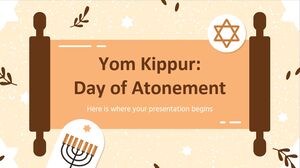Yom Kippur: Day of Atonement