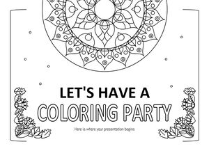Să avem o petrecere de colorat!