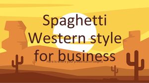 Minitema Spaghetti Western Style para empresas