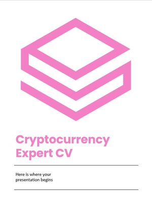 Pakar Cryptocurrency CV