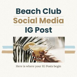 Beach Club Social Media IG Post Beach Club Social Media IG Post