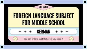 中学6年生の外国語科目：ドイツ語