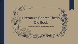 Literature Genres Thesis Old Book Style