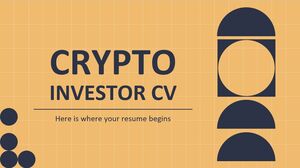 Kripto Yatırımcı CV MiniTeması