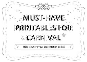 Must-have Printables for Carnival