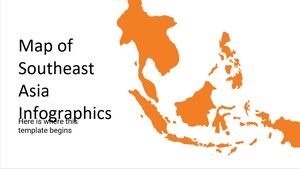 東南アジアの地図インフォグラフィックス