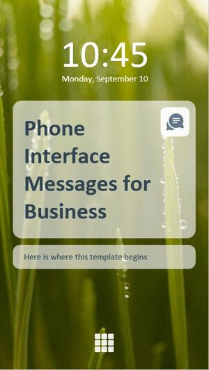 Mensagens de interface telefônica para empresas