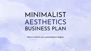 Geschäftsplan für minimalistische Ästhetik