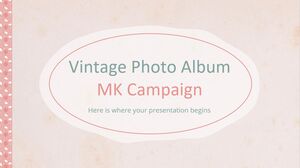 Kampania dotycząca albumu na zdjęcia vintage