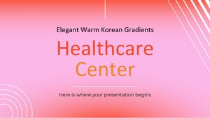 Centro de salud elegante y cálido con gradientes coreanos
