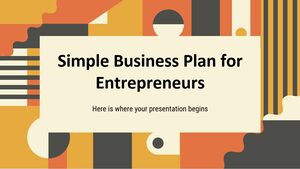 Einfacher Geschäftsplan für Unternehmer Minitheme