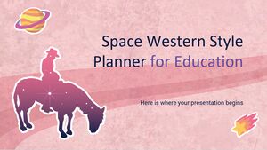 Planista kosmiczny w stylu zachodnim dla edukacji