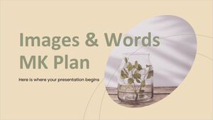 Plano MK de imagens e palavras