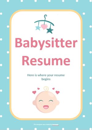 CV babysitter
