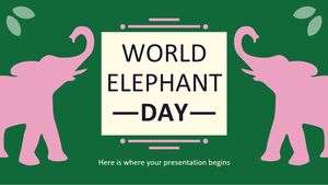 Journée mondiale de l'éléphant