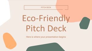 Eco-Friendly Pitch Deck