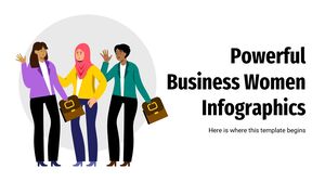 Infografica di donne d'affari potenti