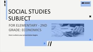 Materia di studi sociali per la scuola elementare - 2a elementare: Economia