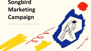 Campagne de marketing des oiseaux chanteurs